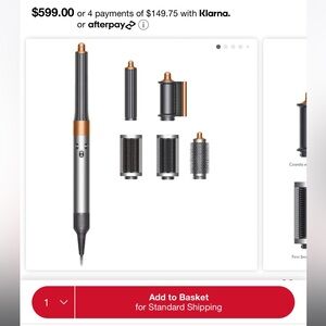 Dyson air wrap multi-styler! Never been used and still in packaging.